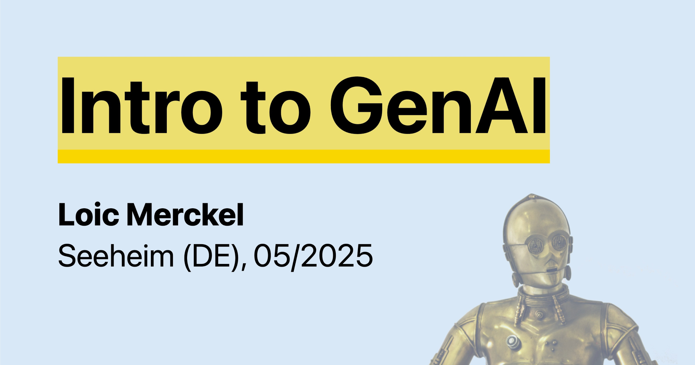 Introduction to GenAI