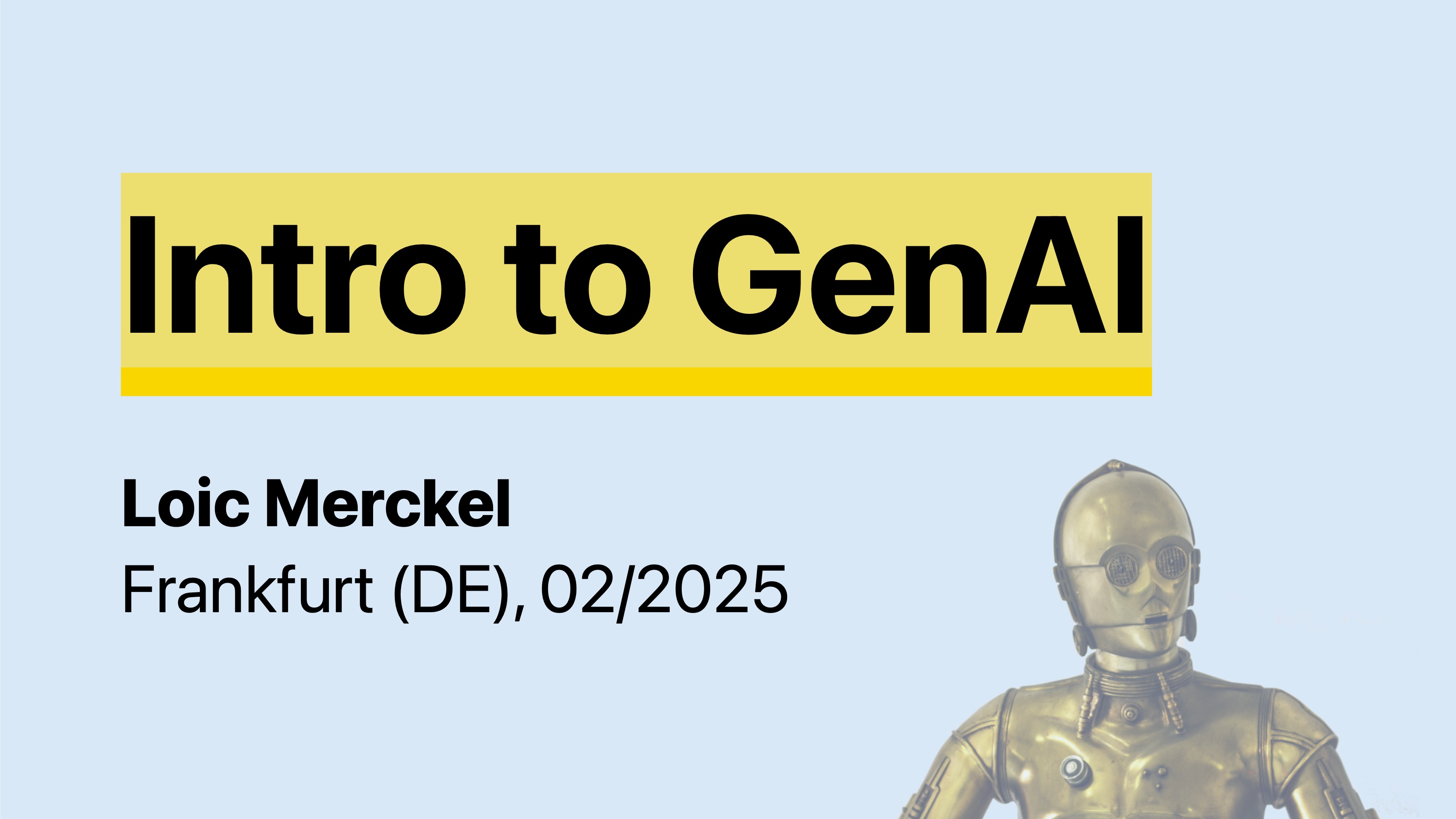 Introduction to GenAI